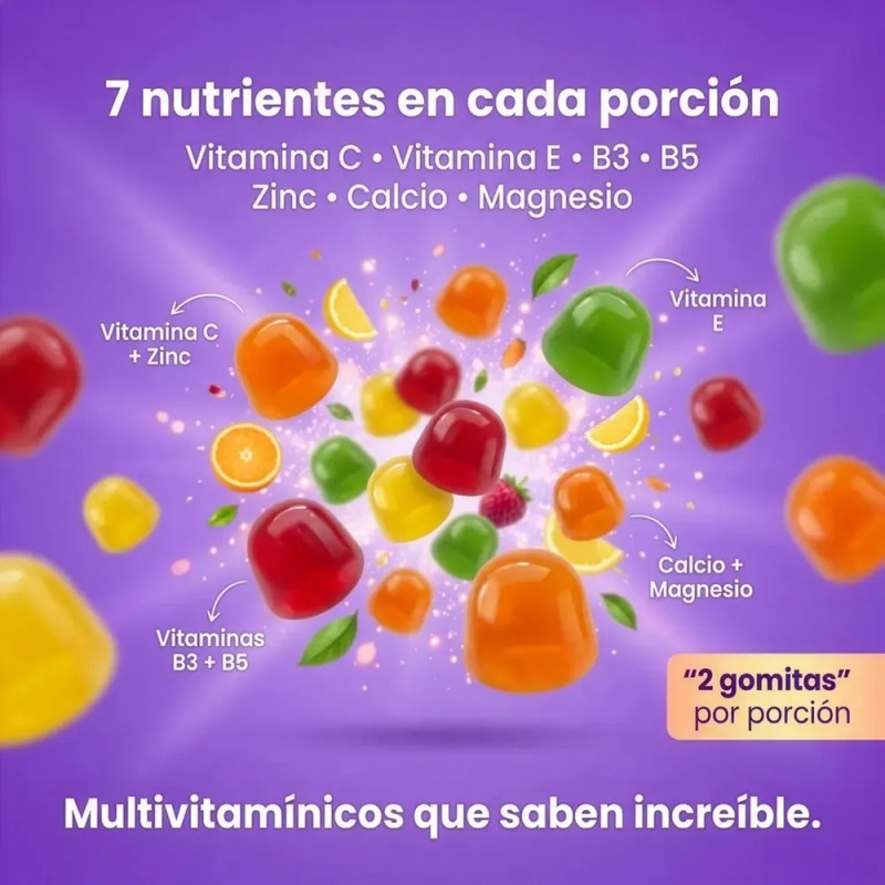 Multivitamínico Karmas Gummies Gomitas para Niños con Vitamina C y