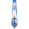 Mens Novelty Christian Necktie - Black Blue Gray