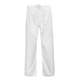 DUASASH Karate Gi Pants for Adult Martial Arts Pants Student Cotton 8oz GI Aikido Kids Pant Kung Fu Adults Kimono Trousers (White, 4)