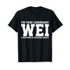 Wei Surname Funny Team Family Last Name Wei T-Shirt