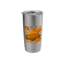 Peach Pie Lover Autumn Treats Baked Goods Foodie Vibes Stainless Steel Insulated Tumbler