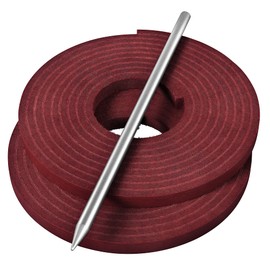 TOFL Softball and Baseball Glove Lace Kit | Mitt Lace Glove Repair Lacing Kit | 2 Leather Laces with Lacing Needle for Catchers Glove| Maroon