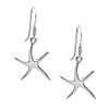 Silverly 925 Sterling Silver Starfish Earrings - Solid Silver Drop