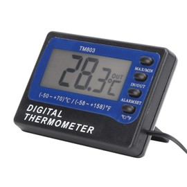 TM803 Digital Thermometer with Alarm Refrigerator Thermometer Temperature Meter for Aquariums