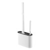 Flat Head Toilet Brush with Wall-Mounted Holder – Flexible Bathroom