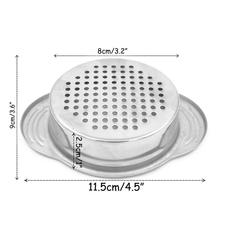 Stainless Steel Filter Colander Food Tuna Press Can Strainer for