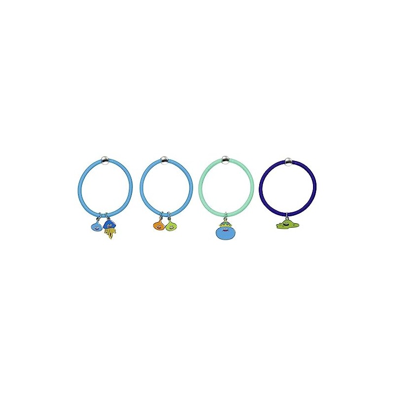 Smile Slime Cosmetics & Beauty Hair Elastics, Set of 4