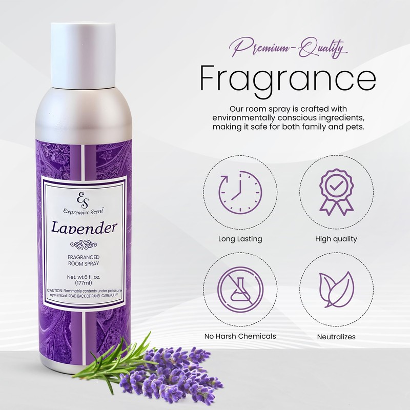 Expressive Scent 6 oz Lavendar Fragrance Room Spray