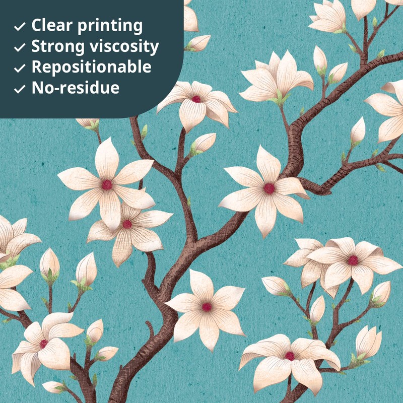 DECOWALL SG4-2213 Wall Sticker Birds on Tree Branch Blossoms Wall