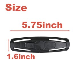 Seat Chest Harness Seat Safety Belt Buckle Universal for Kids Baby Carseat,Buckle Lock Seat Belt Replacement Kit (Black)