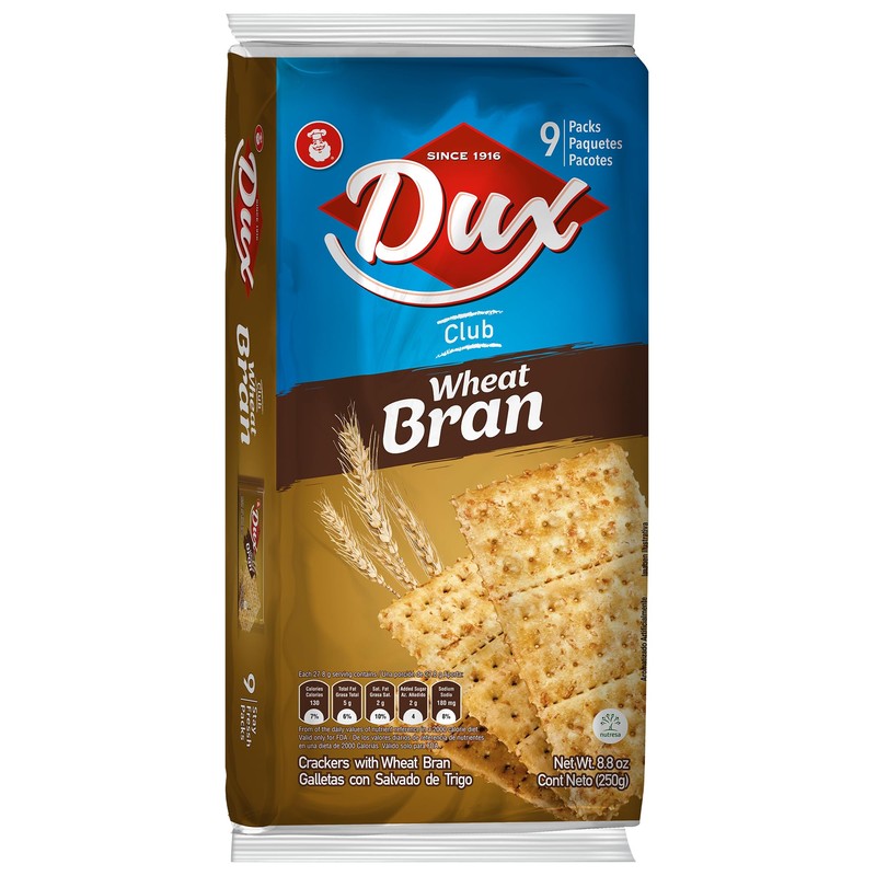 Dux, Wheat Crackers, High in Fiber, Enjoy Anytime, 8.82 Ounce,