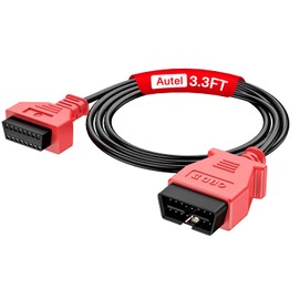 Autel OBD2 Extension Cable, Full 16Pin Male to Female OBDII Extension Cable Diagnostic Extender, 16Pin OBD II Cord Adapter, for All OBD2 OBD II Vehicles (1m/3.3ft)