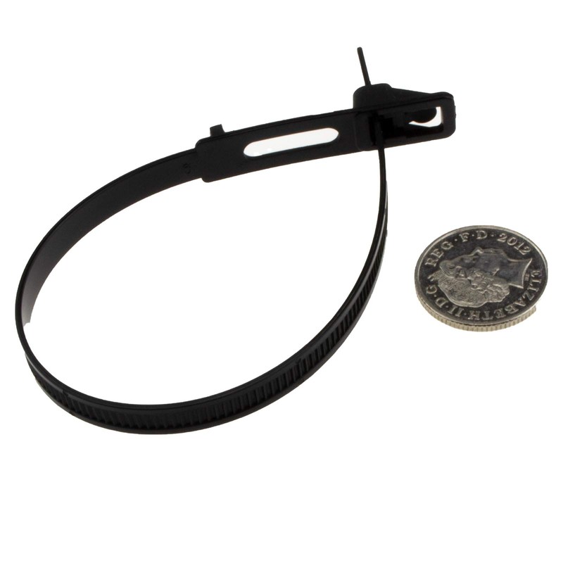 Easy Release Cable Ties 7.6 mm x 250 mm Releasable