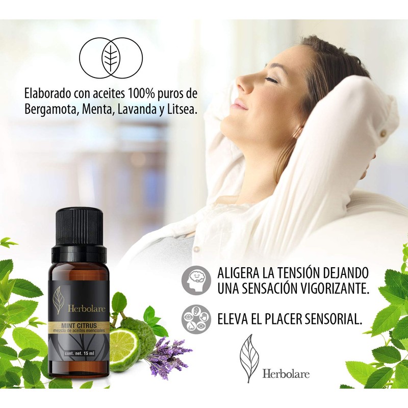 Herbolare - Aceite esencial Mint Citrus 15 ml. Sinergia con