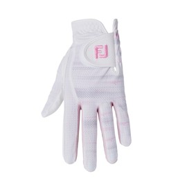 FootJoy Women's Golf Gloves, Staycool EX, Ambidextrous, White/Pink, 8.3 inches (21 cm), multicolor (white / pink)