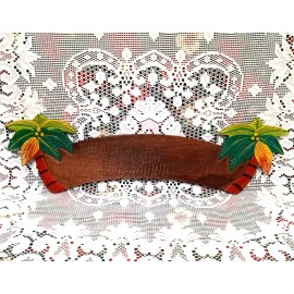 Handmade Hand Carved Wood TROPICAL SIGN Palm Trees 21.5" DIY Aloha WELCOME Tiki Hut NAME