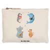 Mr. & Mrs. Panda Big Band Make-Up Bag, White, Hand