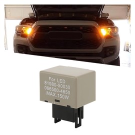 Car LED Flasher Assy Relay, 8 Pin LM449 81980-50030 066500-4650, Electronic LED Turn Signal Relay Repair Super Flash, Fit for Lexus Scion or Toyota LED Turn Signal Light Bulbs