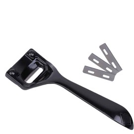 Metal Leather Skiver, Leather Edge Skiver, Sharp Skiver with Comfortable Grip,Convenient Leather Working Tool with Three Skiver Blades for Leather Craft DIY,Leather Making,Leather Thinning