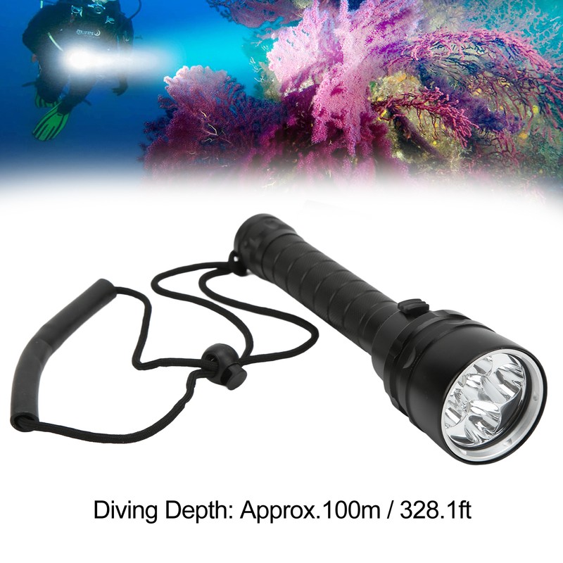 S5 Diving Flashlight with Anti Skid Rope Hard Anodized Treatment