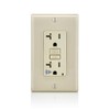 Leviton GFTA2-T SmartlockPro Self-Test Slim GFCI with Audible Trip Alert,