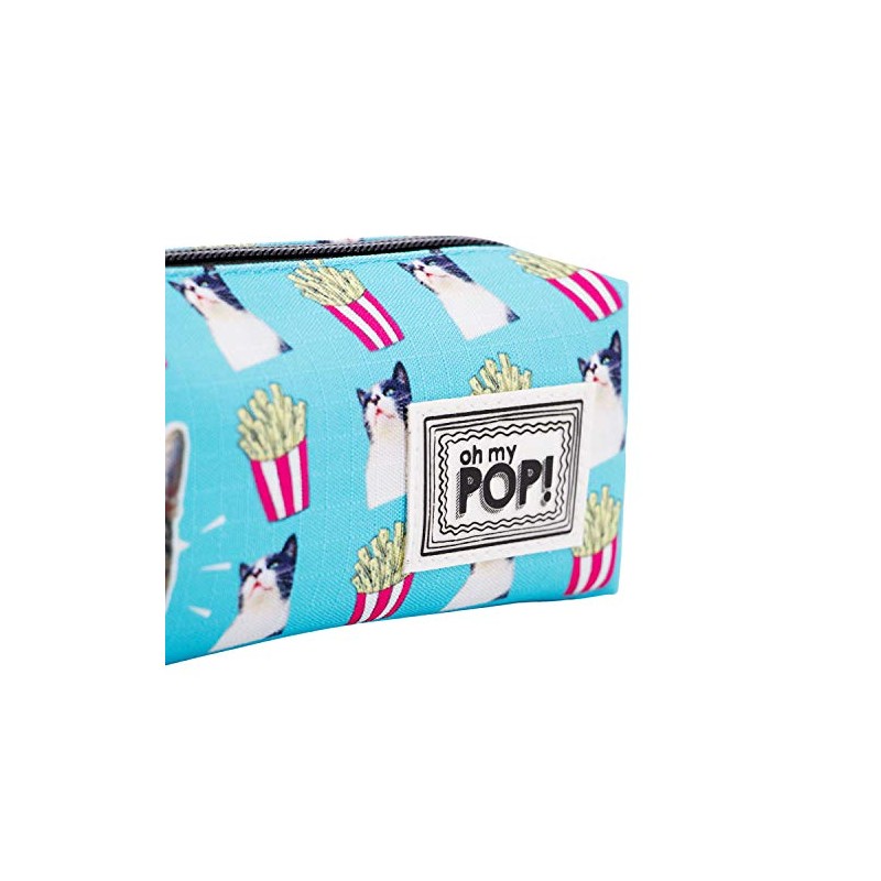 Oh My Pop! Square Pet Pencil Case, turquoise, Square HS