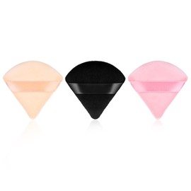 Sibba Loose Powder Puff Make Up Sponge Face Foundation Concealer Triangle Cosmetics Beauty Setting Moisturizer Applicator Grip Primer Brow Lift Liner Pad Artist Techniques Tools Eyeshadow Brush