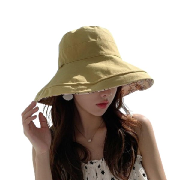 Kisyard Reversible Bucket Hat for Women Summer UV Sun Protection