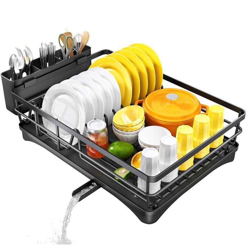 SNTD Dish Drying Rack for Kitchen Counter - Large Dish