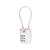Pavo Premium TSA Travel Padlock with Aluminium Cable Lock with