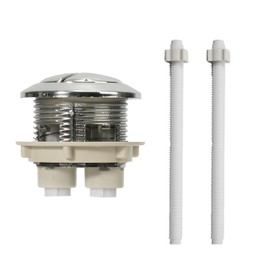 Double Flush Toilet Flush Button 50 mm, Replacement Push Button for Dual Flush Cistern, Button for Flushing, Double Toilet Flush Button, Toilet Top Button, Universal Toilet Push Button for Dual Flush