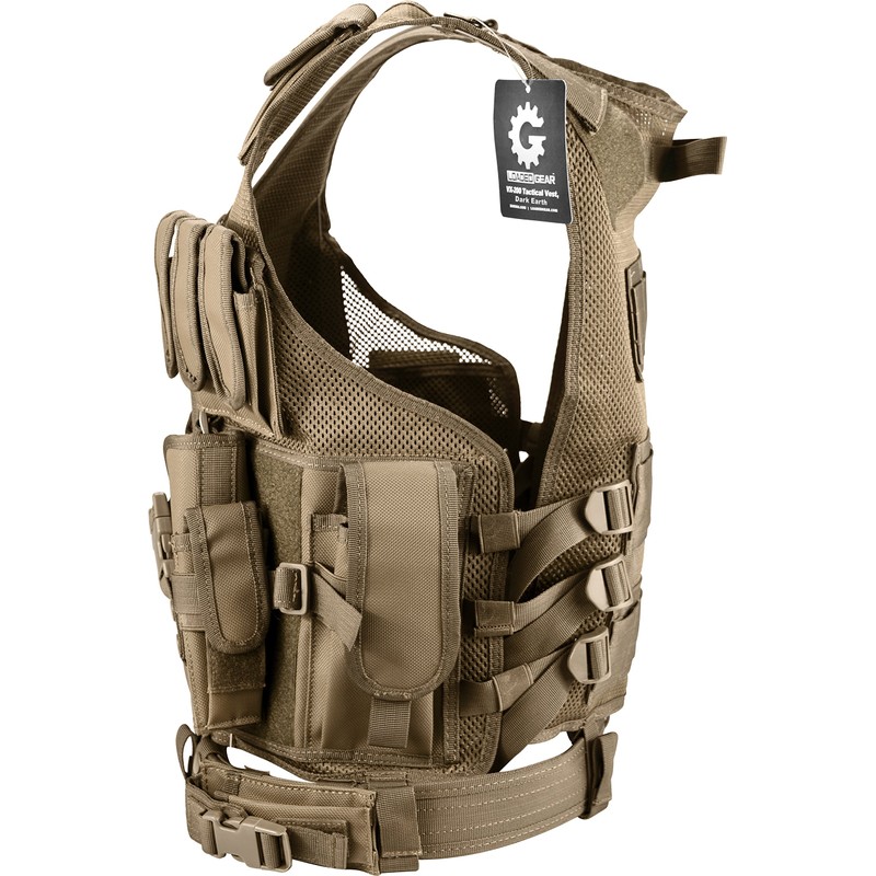 Barska Loaded Gear VX-200 Tactical Vest – Adjustable MOLLE Vest