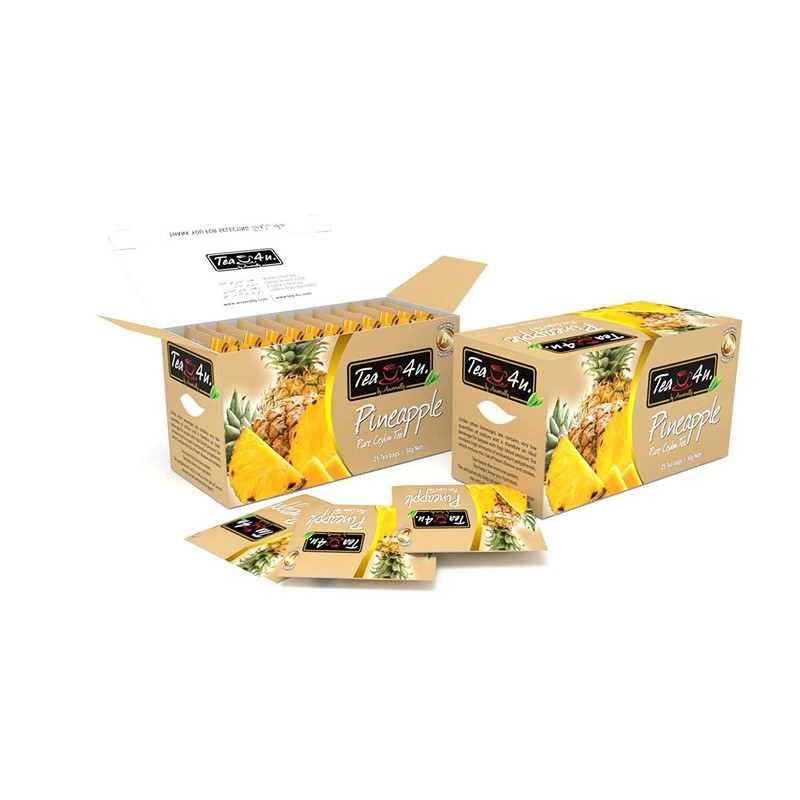 Tea4U Pineapple Black Tea Bags - Original Ceylon Tea
