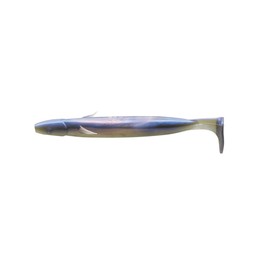 Ecogear Worm Power Shad 4" 100mm Pearl White/Blue Pearl Back #101 Lure