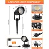 CREPOW Dusk to Dawn Outdoor LED Spotlight,Outdoor Landscape Lighting with