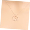 SAFIGLE Elegant Cat Necklace Pendant Silver Hollow-out Chain for Parties