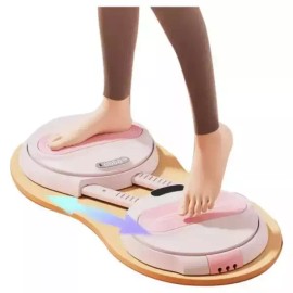Unknown 허리돌리기 스트레칭 뱃살 운동 홈트 트위스트 기구 Waist Twisting Stretching Ab Exercise Home Fitness Twist Equipment [A. Pink enlarged chassis weight 400KG]