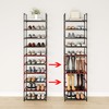 MUAHRCE 10-Tier Tall Shoe Rack for Closet, Entryway, Adjustable Sturdy