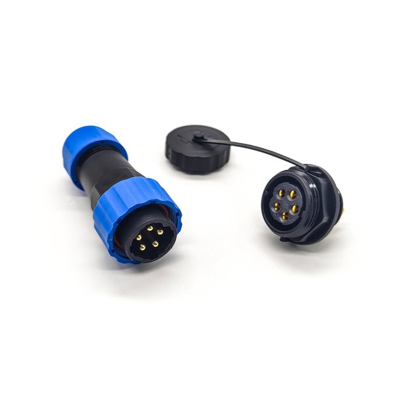 Elecbee Connector Plug Aviation Plug SP21 5 Pin Straight Aviation