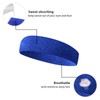 GOGO Sports Headband Sweatband Athletic Terry Cloth Head Band Black