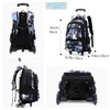 NIWEIYA Rolling Backpack for Boys School Backpack with Wheels for
