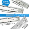 Drawer Runners, Pack of 2, Full Extension, with Self-Closing &