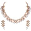 Aheli Kundan Collar de perlas Pendiente Set Étnico Indio Tradicional