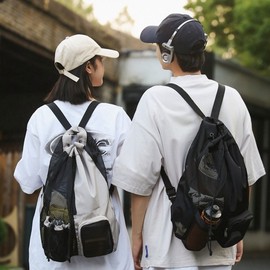 Mesh Waterproof Drawstring Backpack - Beach, Swim, Dry Bag Swim Bag Green