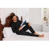 Demegimi Mens Pyjamas Set Long Sleeve Crew Top and Cotton