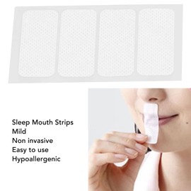 Sleeping Aid Mouth Strips, Pack of 48 Mouth Bands, Sleeping Nose Breathing, Training, Hypoallergenic, Soft Strips for Adults, Men, Women