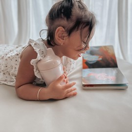 nouka Insulated and Non-Spill Sippy Cup | Leak Proof and Easy Grip | Keeps Drinks Hot or Cold | Bloom