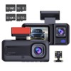 Dash Cam Front and Rear with 64GB Card,4K Car Dash