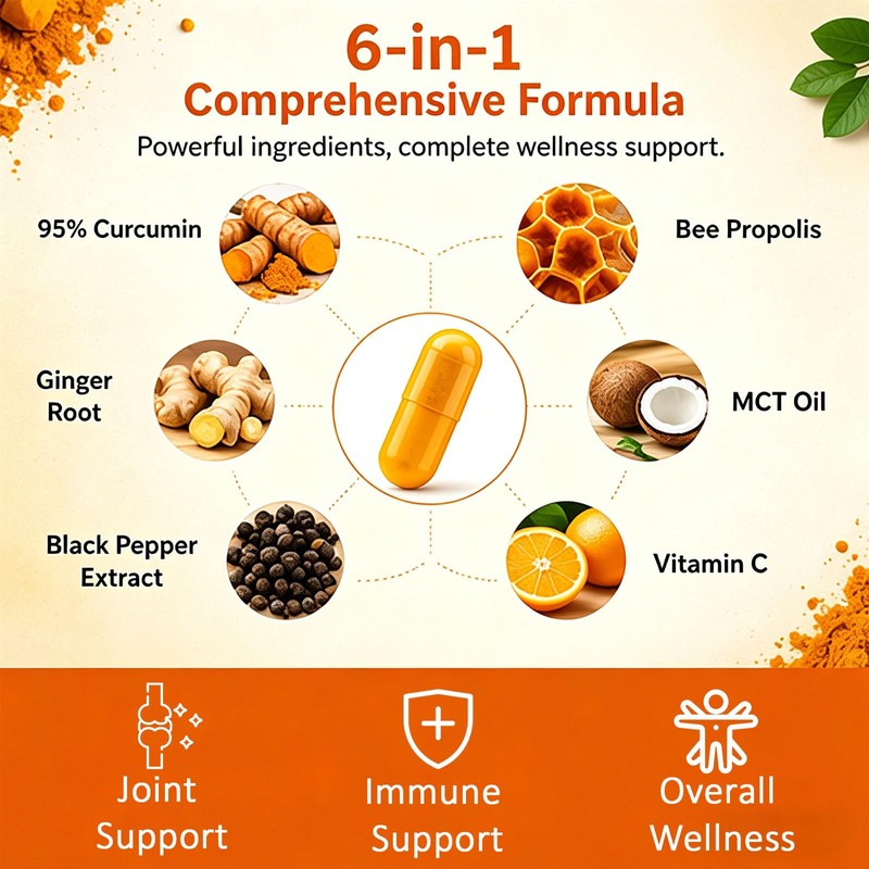 Elm & Herb Pure Turmeric Curcumin 95, Elm and Herb