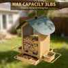 FlowaFoli Metal Bird Feeders for Outdoors | Both Sides Removable